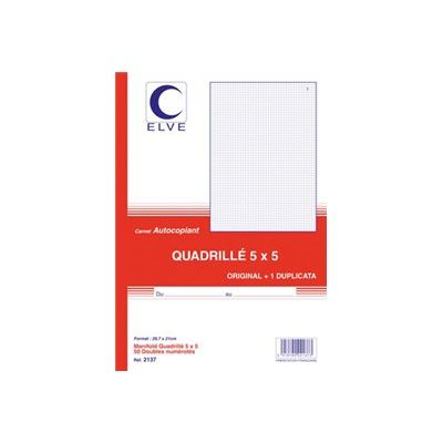 ELVE - Manifold quadrillé 5x5 - 50 dupli - A4