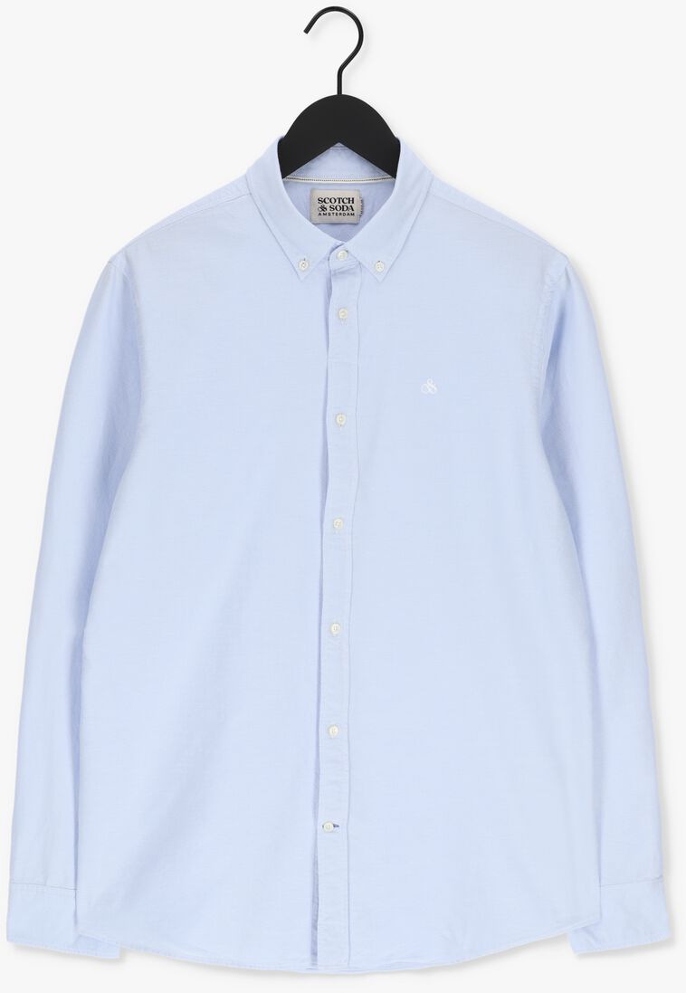 SCOTCH & SODA lichtblauwe scotch & soda casual overhemd regular fit shirt