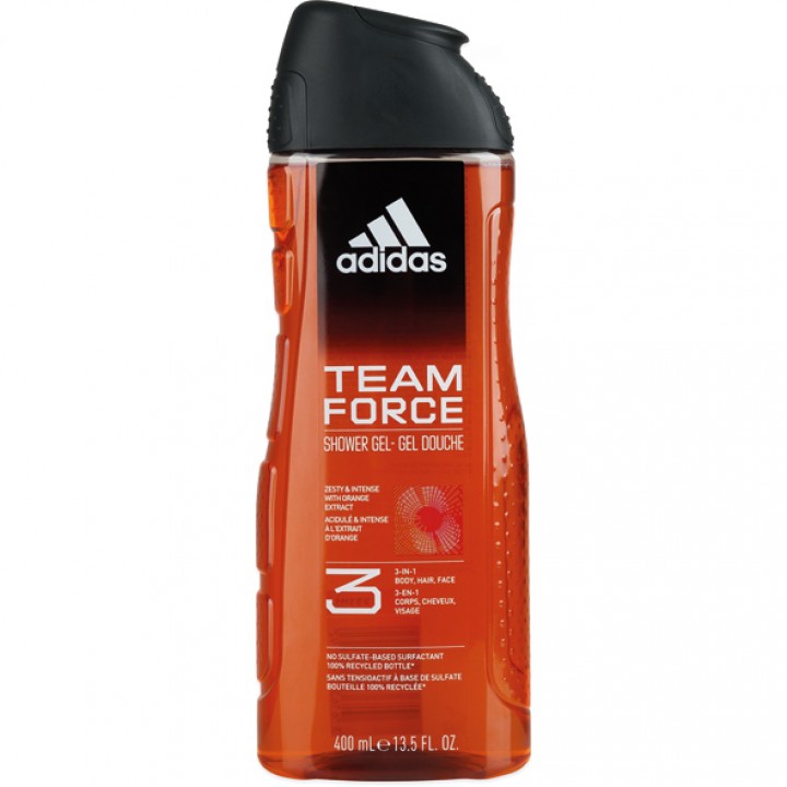 Adidas Dusch 400ml 3in1 Team Force MHD:30.10.24