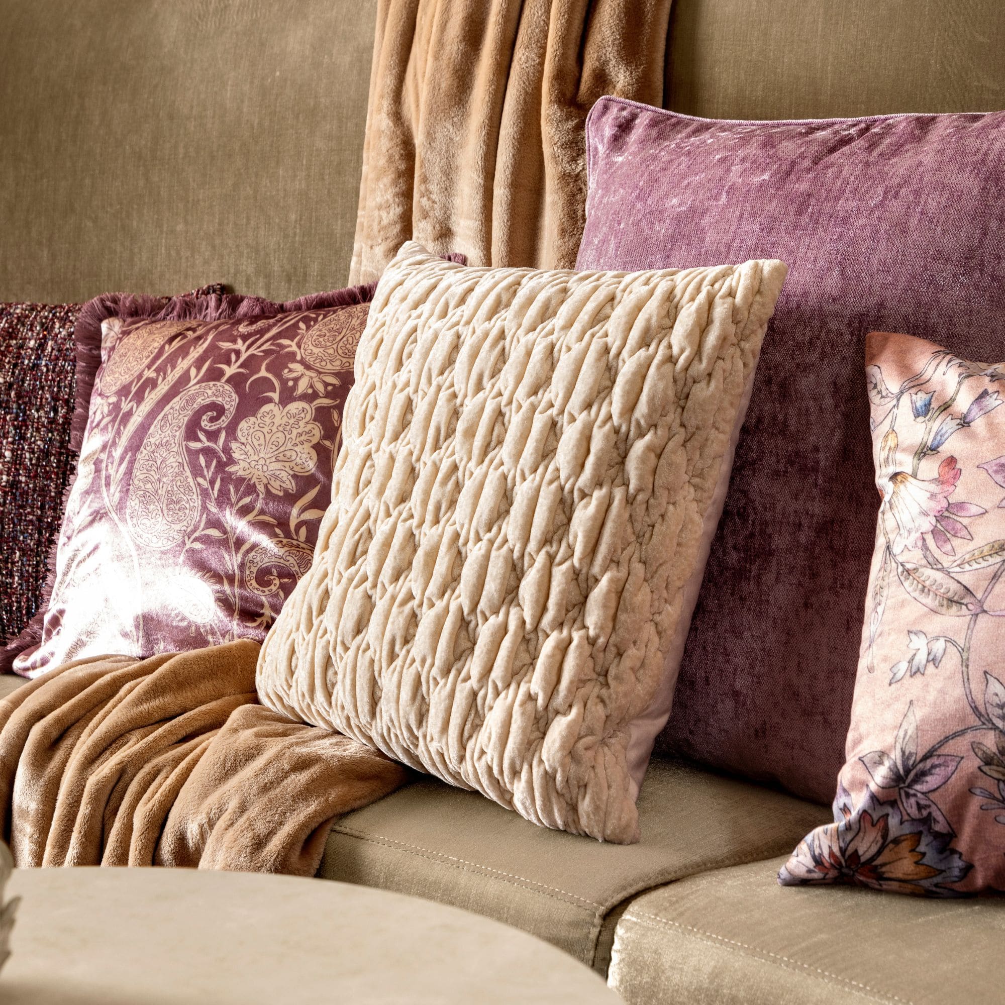 Dutch Decor sierkussen Lewy - 60x60 cm Dusky Orchid