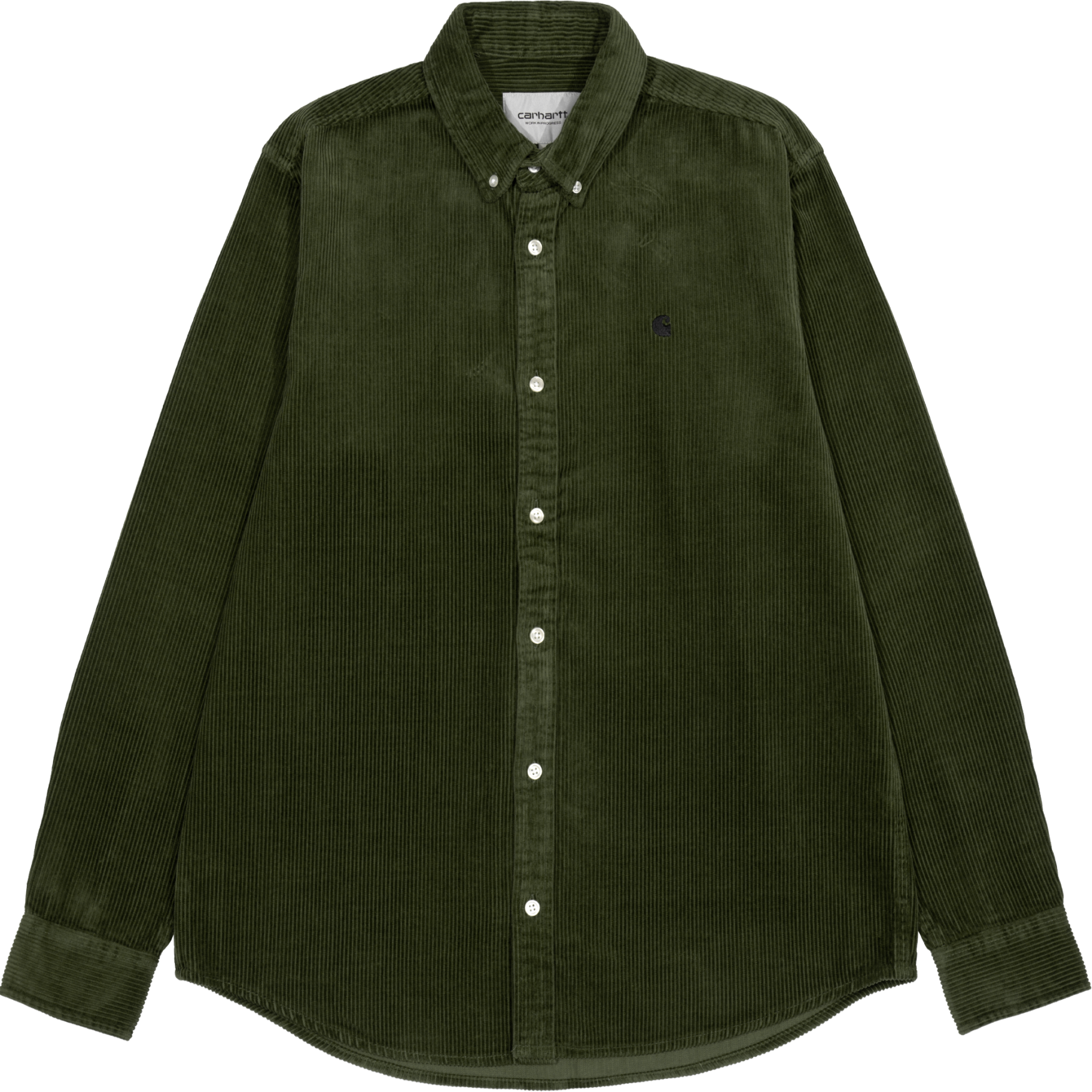 Carhartt WIP Madison Cord Hemd Grün