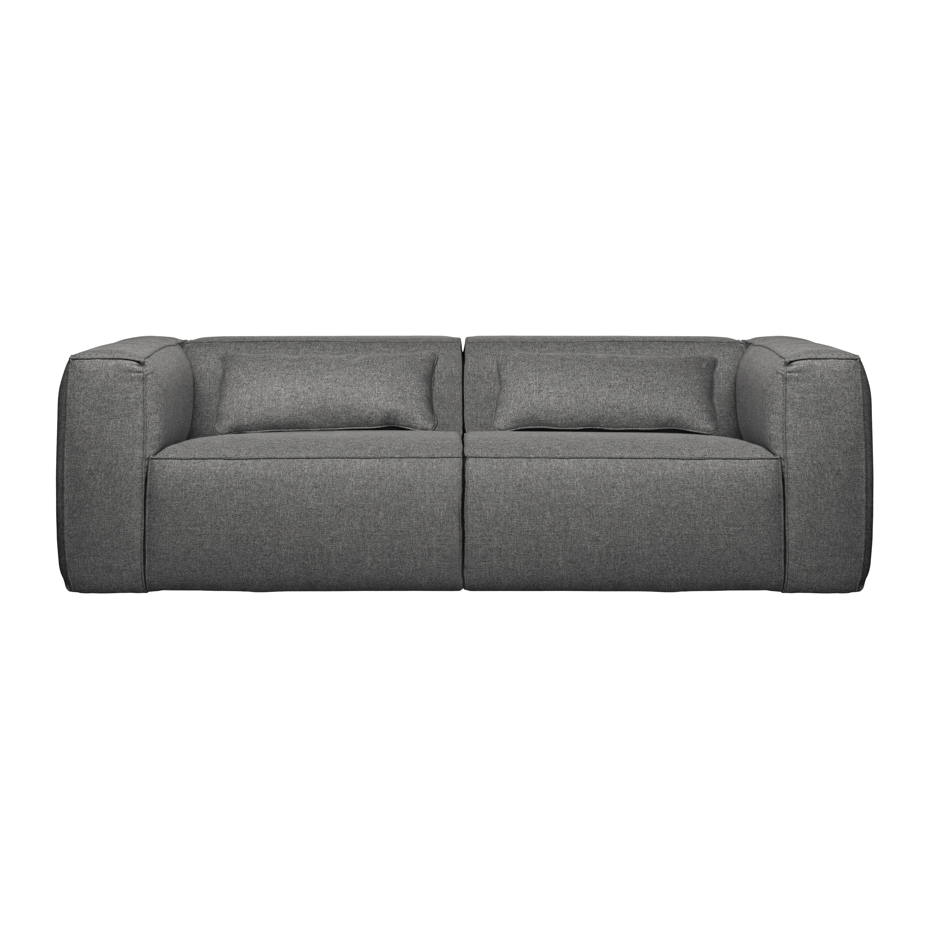WOOOD Bean 3,5-zitsbank - Polyester - Mid Grey