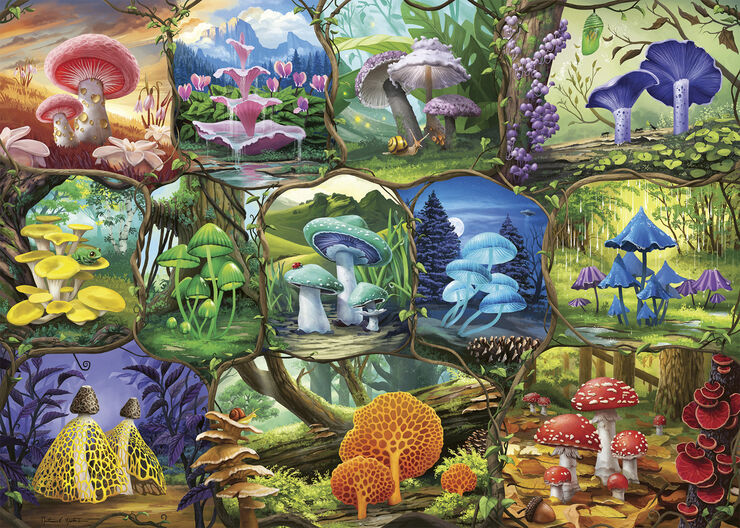 Ravensburger puslespil Beautiful Mushrooms 1000p