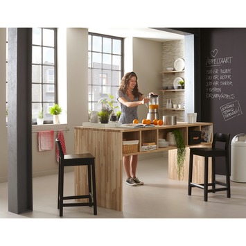 CanDo massief werkblad eiken 200x80 cm 26 mm