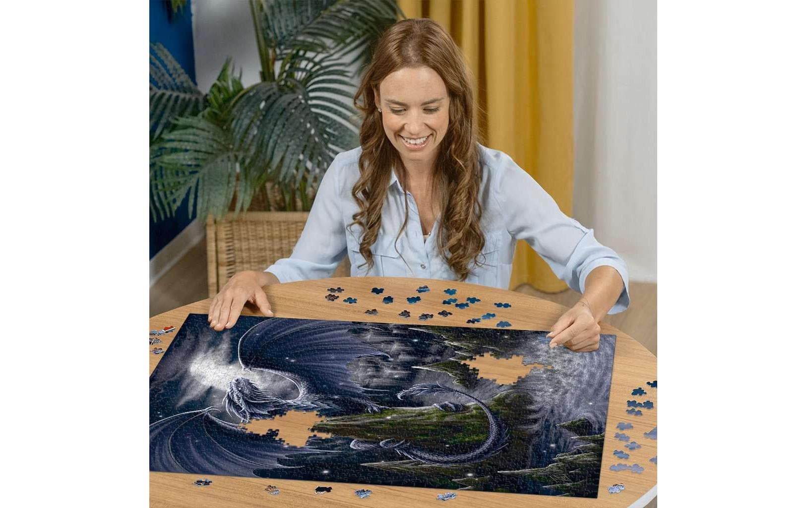 Puzzle Der Schwarzblaue DracheKlassisches Puzzle