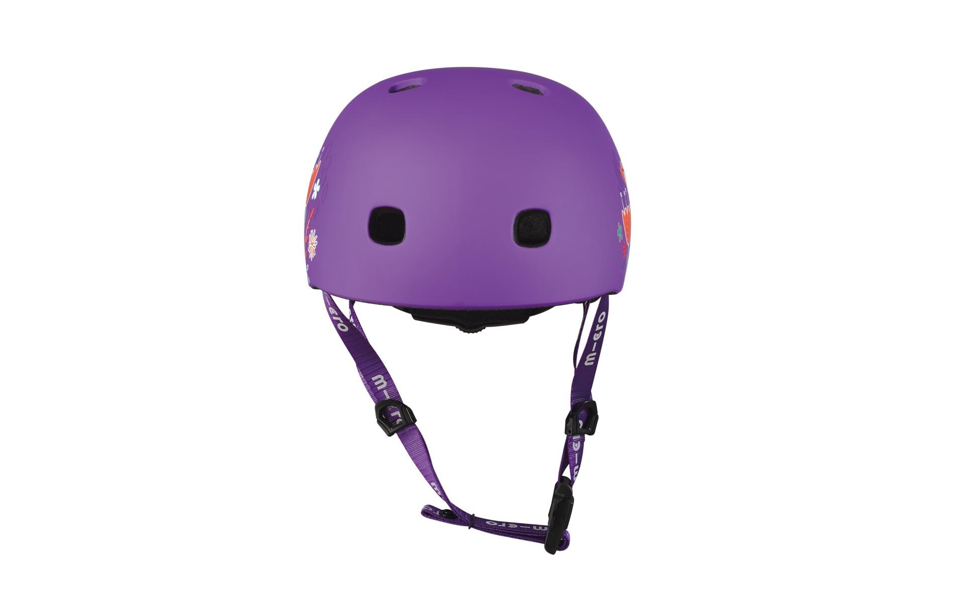 Kinderhelm Floral Purple M , MSkate- & Velohelm