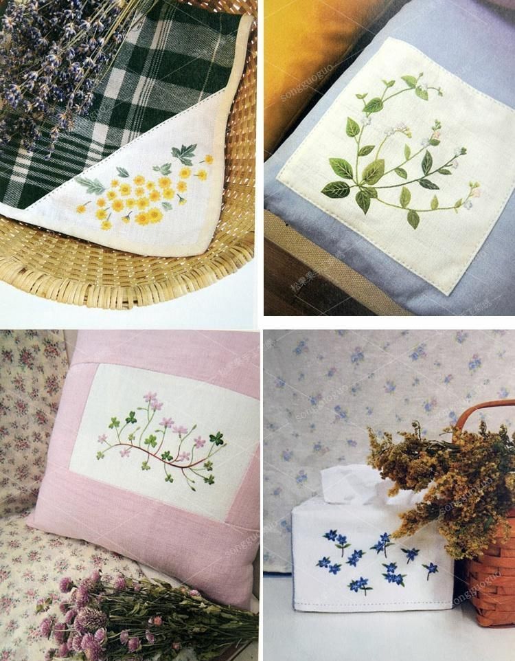 Embroidery Kingdom - DIY-borduurpakket met bloemen / frame