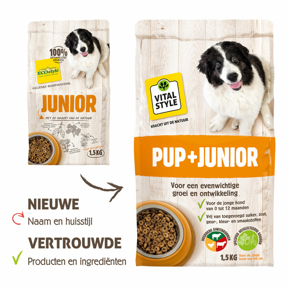 VITALstyle Hondenvoer Puppy - Junior 1,5 kg