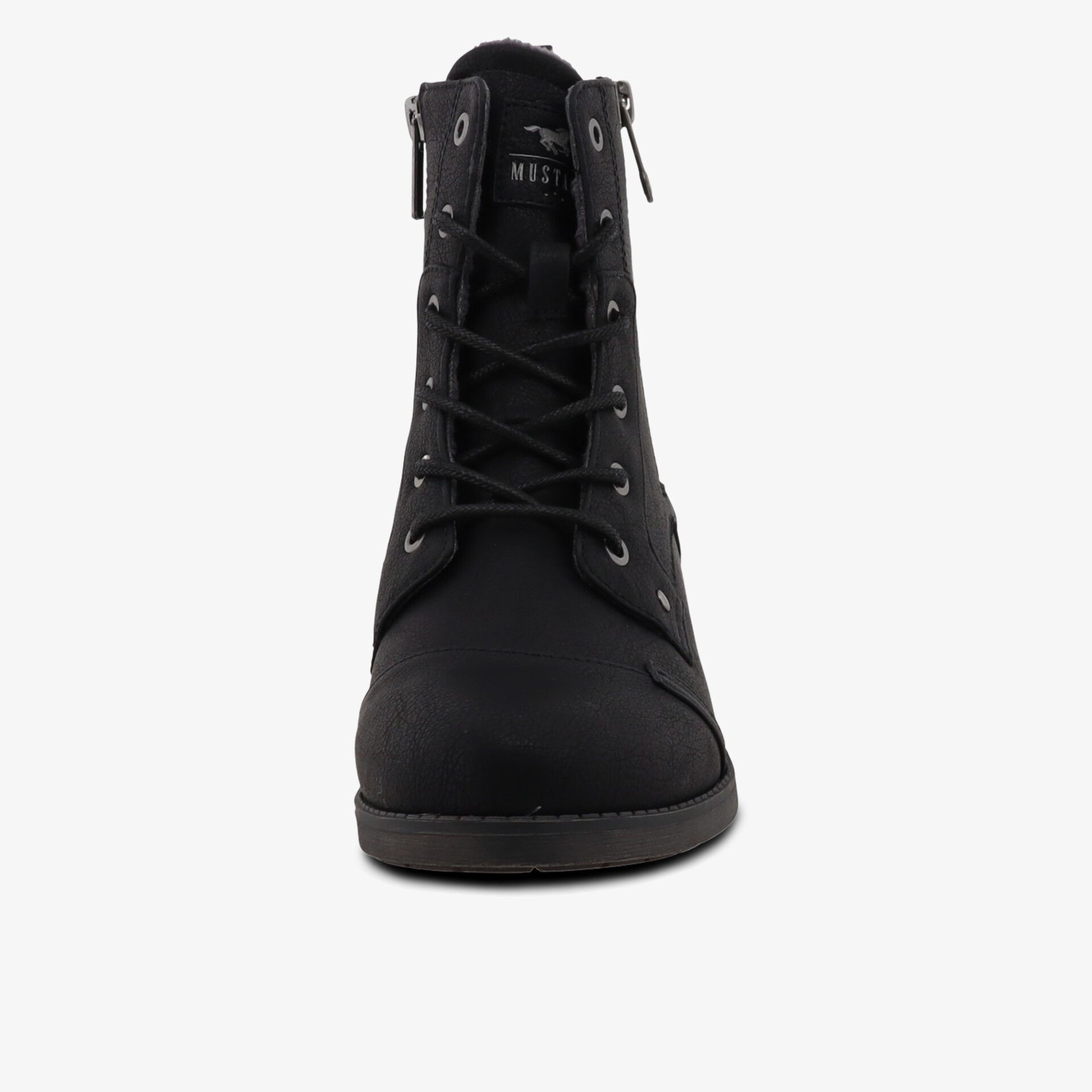 MUSTANG Damen Schnürstiefeletten schwarz