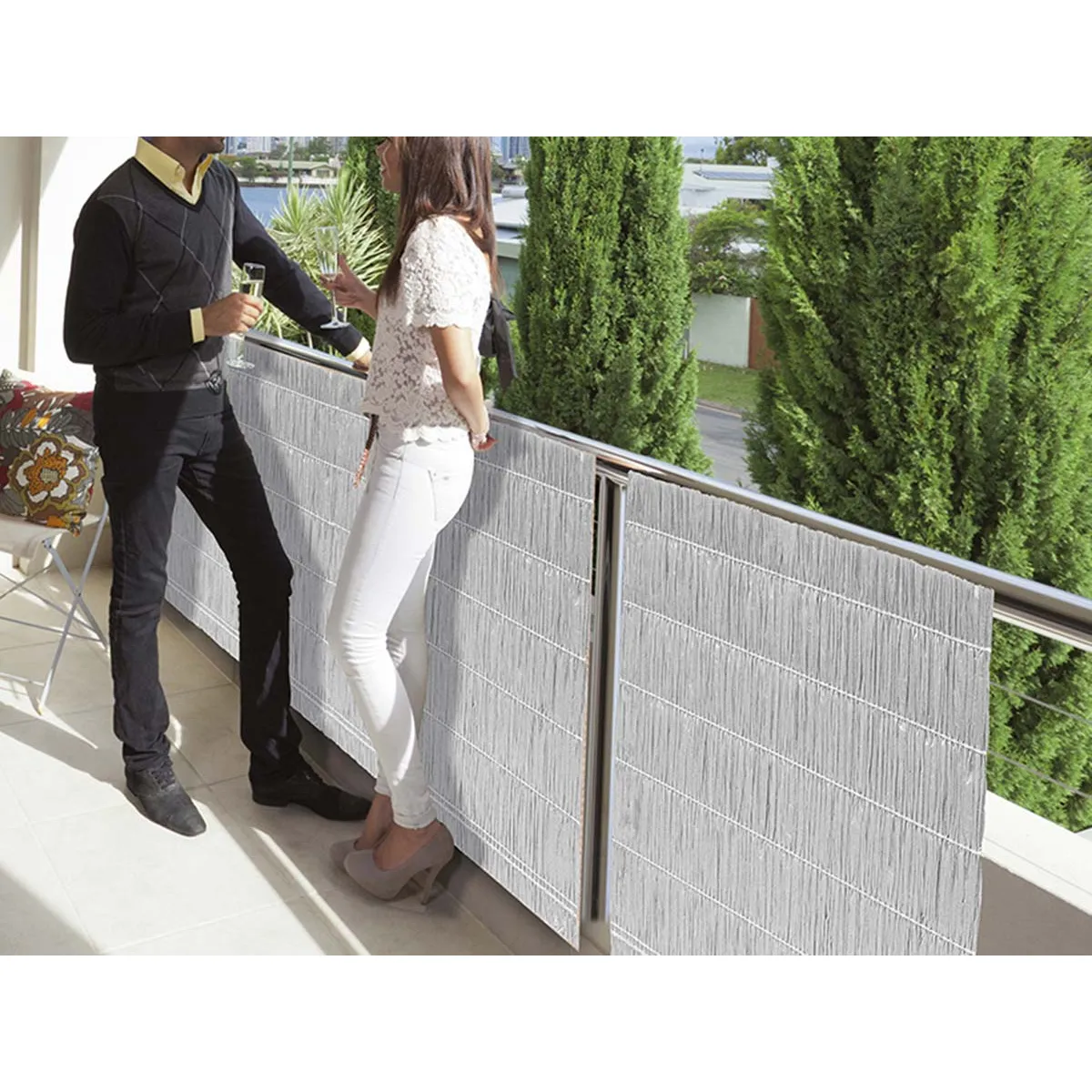 JARDILINE Multipaille Brise-vue - Gris