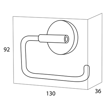 Handson Smart toiletrolhouder chroom