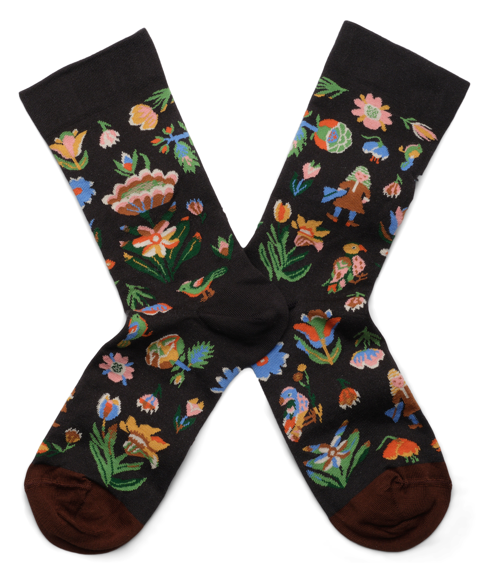 Chaussettes en coton mélangé | Multicolore