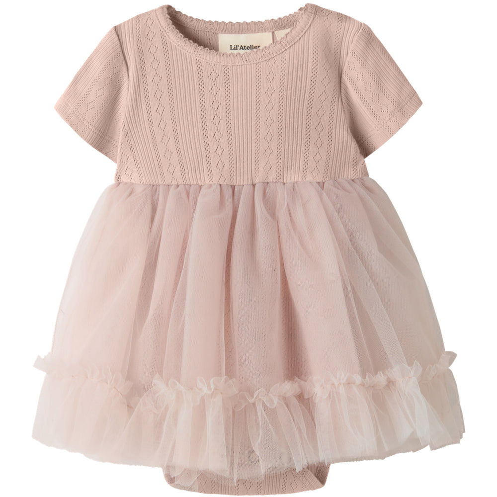 Køb Lil'Atelier Peach Whip Nbffanella Ss Body Tyl Kjole Lil