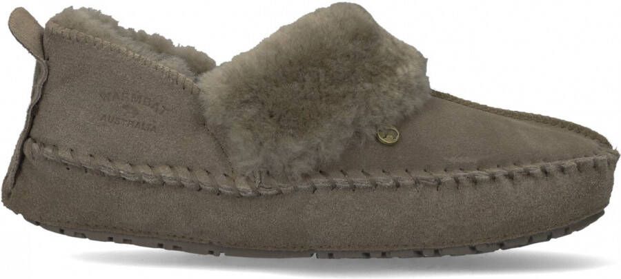 Warmbat Gezellige Fjorda Pantoffels Green Dames