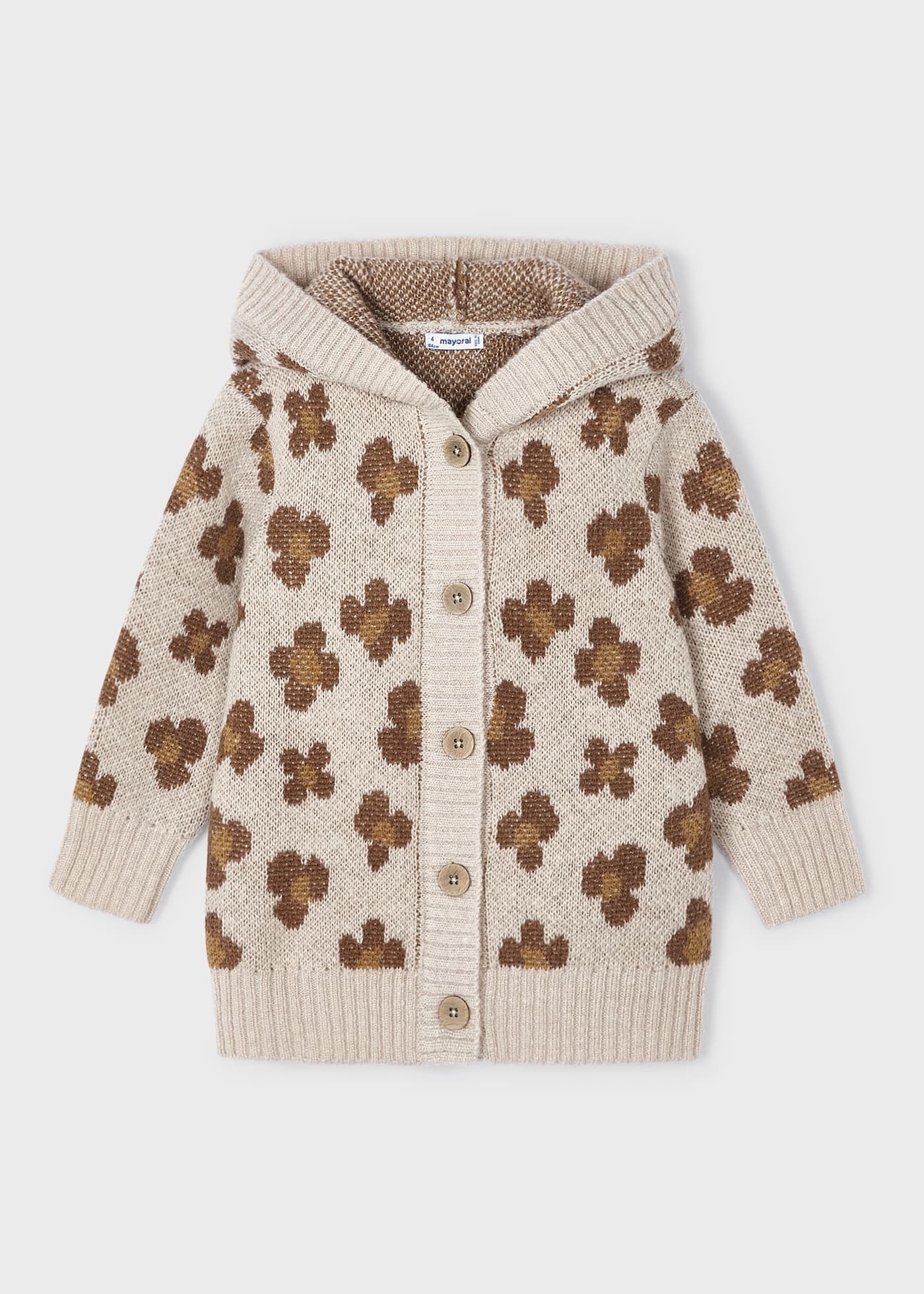 Cardigã jacquard para menina