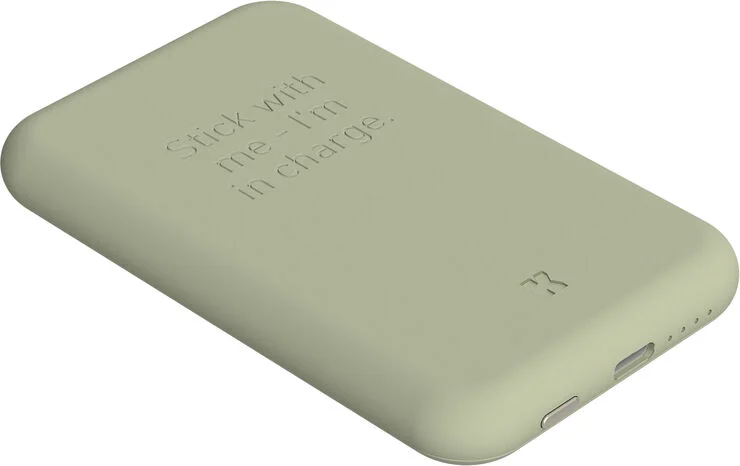 Kreafunk toCHARGE QI - Dusty Olive Grøn