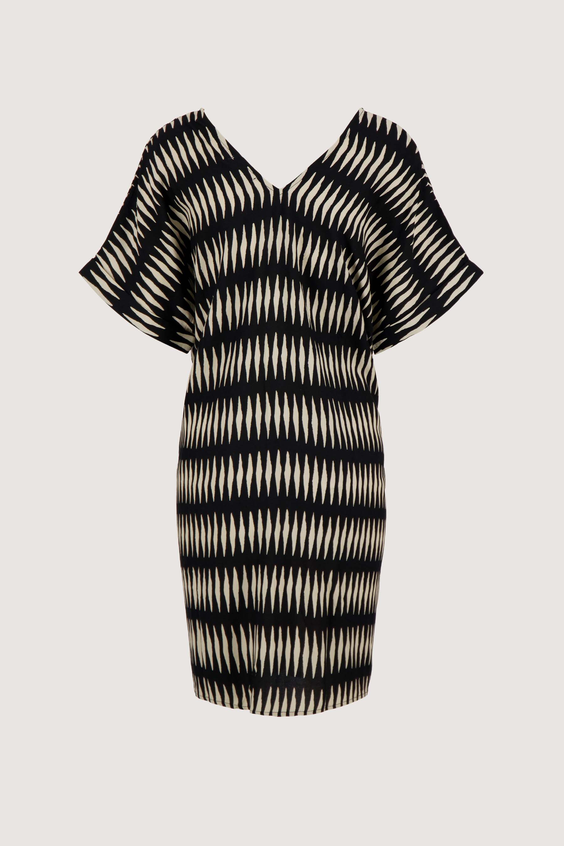 jurk met grafische print