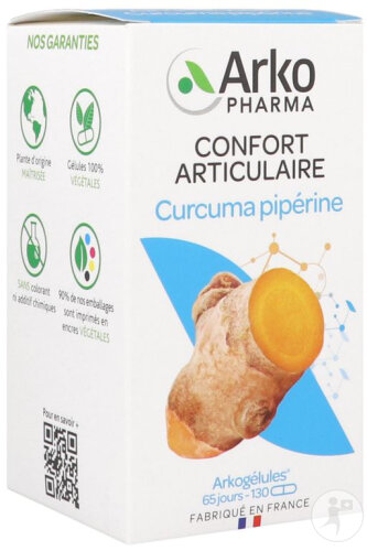 Arkogélules Curcuma + Pipérine 130 Gélules