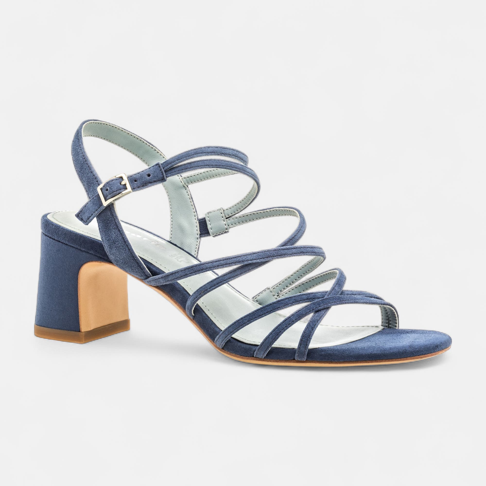 Nu-pieds à talon Femme bleu