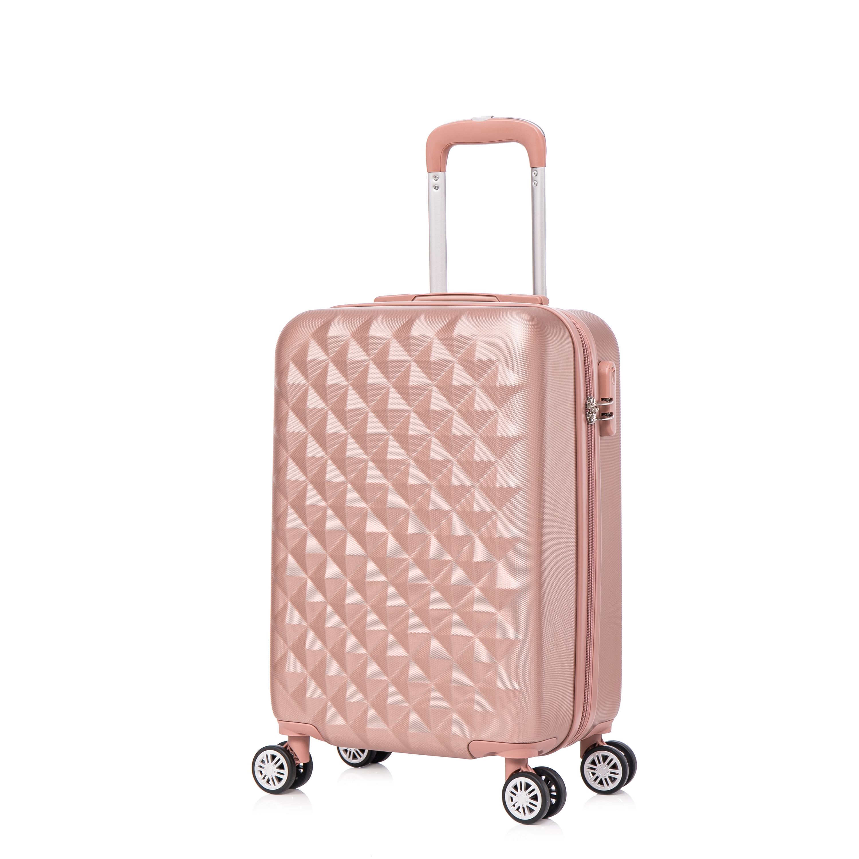 Reisekoffer Hartschalenkoffer AMY 3er Set roségold