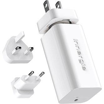 Innergie ADP-65LW XCA chargeur d'appareils mobiles Téléphone IP, Netbook, Ordinateur portable, Smartphone, Tablette Blanc Intérieure