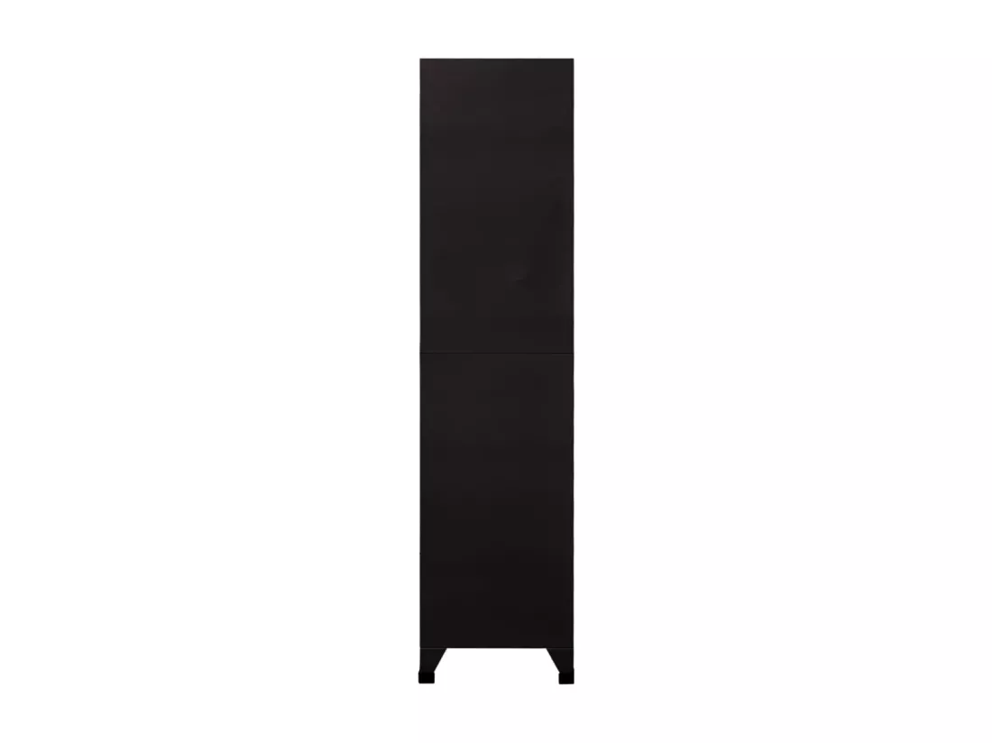Armoire à casiers Noir 90x40x180 cm Acier