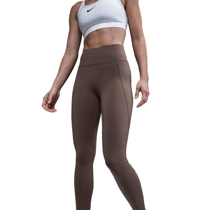 Nike Dame Lange tights Universa Dri-FIT Pocket Tights Brun