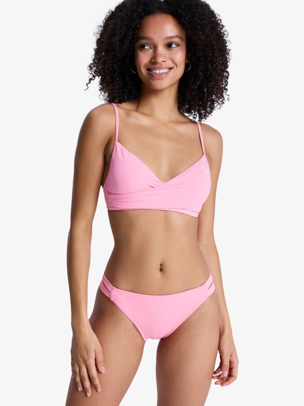 Solid Essentials Wrap Bra Haut de bikini bralette Rose Femme