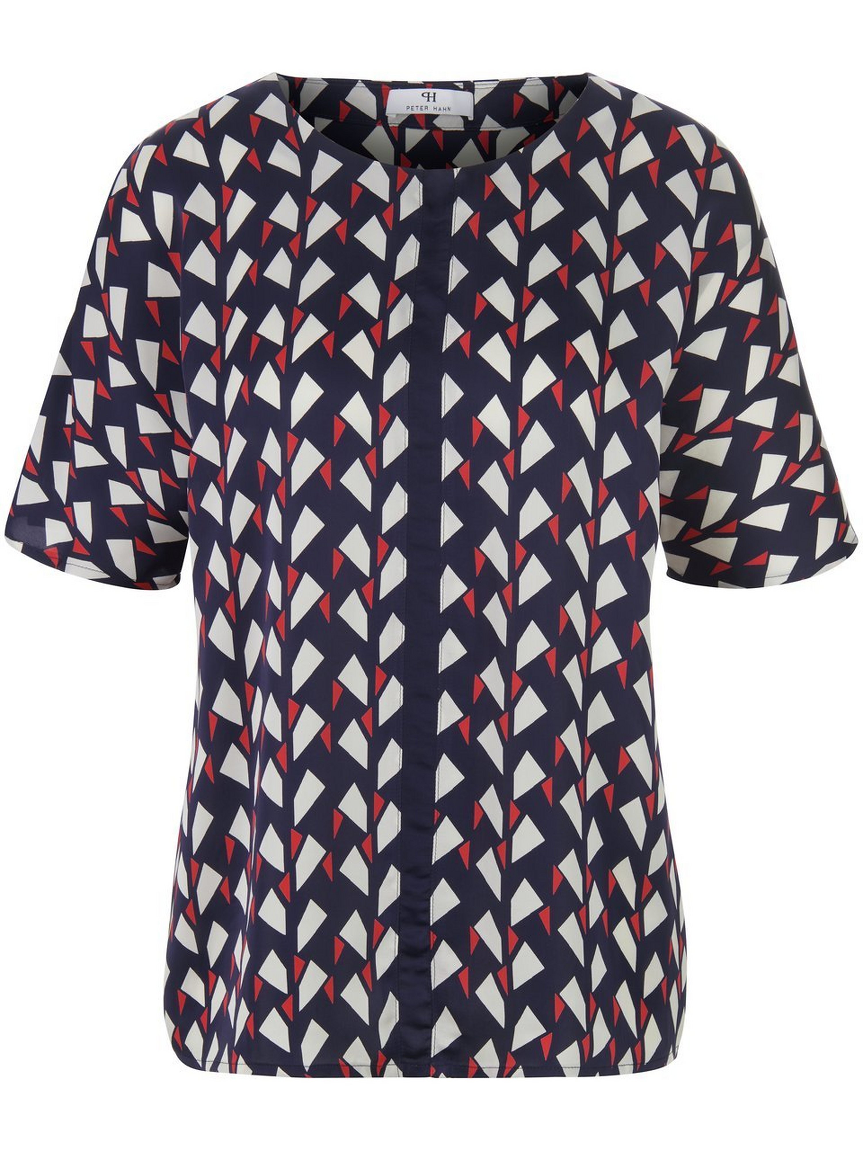 Bluse mit Rundhals-Ausschnitt