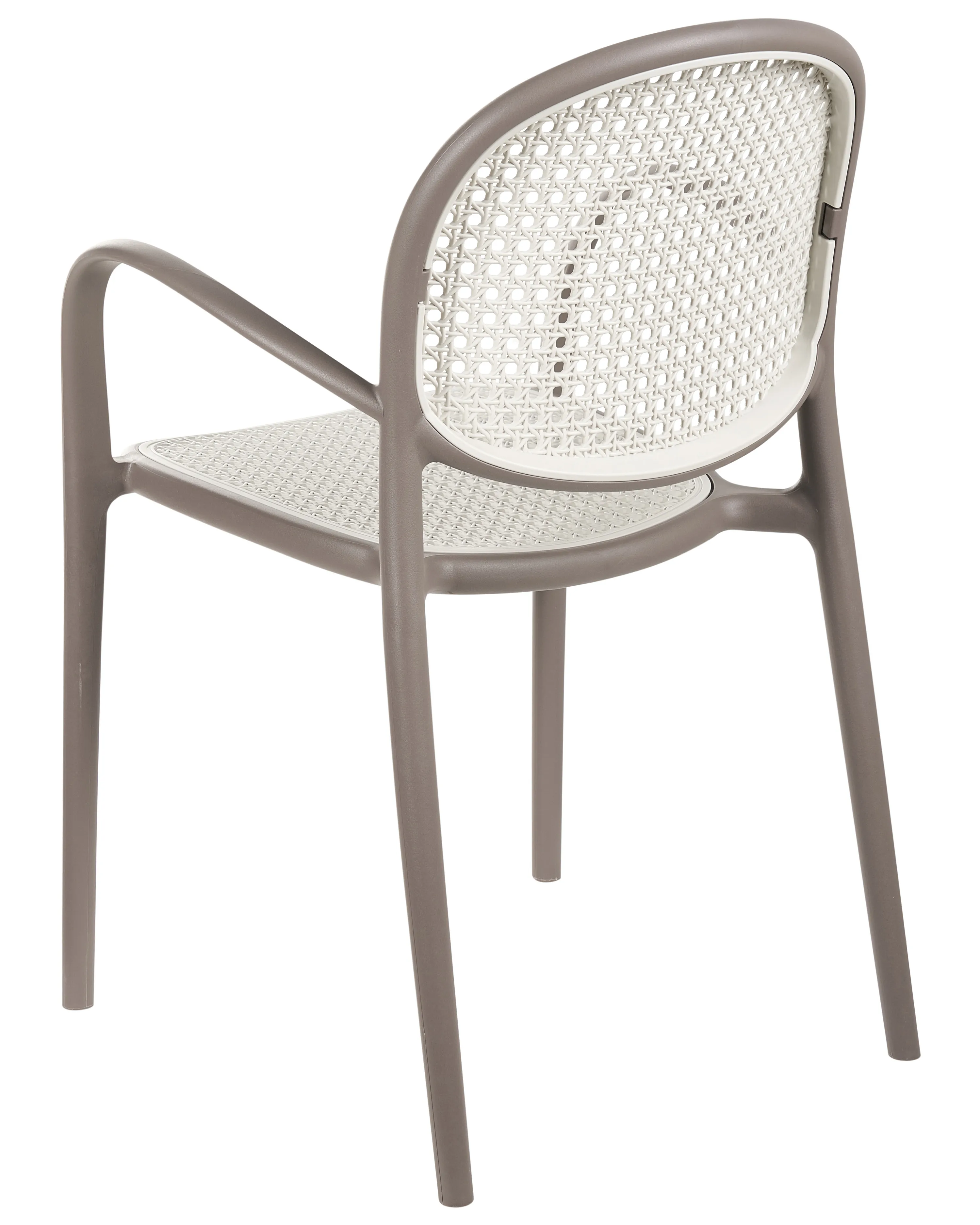 Set van 2 tuinstoelen POVOLETTO Synthetisch materiaal Lichtbruin