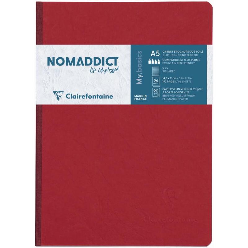 Carnet brochure Age Bag A5 192 pages petits carreaux