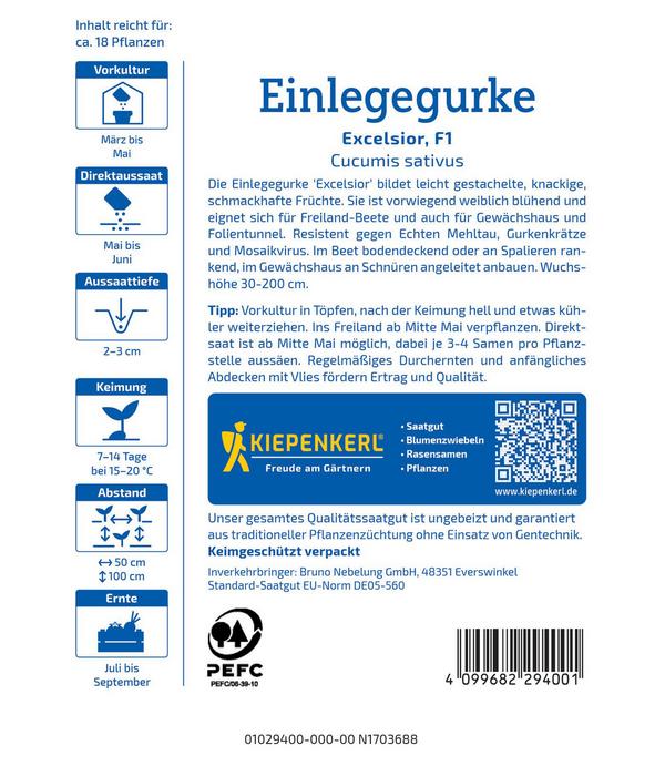 Kiepenkerl Saatgut Gurken 'Excelsior'