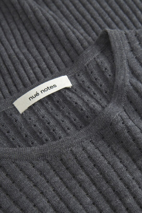 Nué Notes Magnus Crewneck Dark grey melange