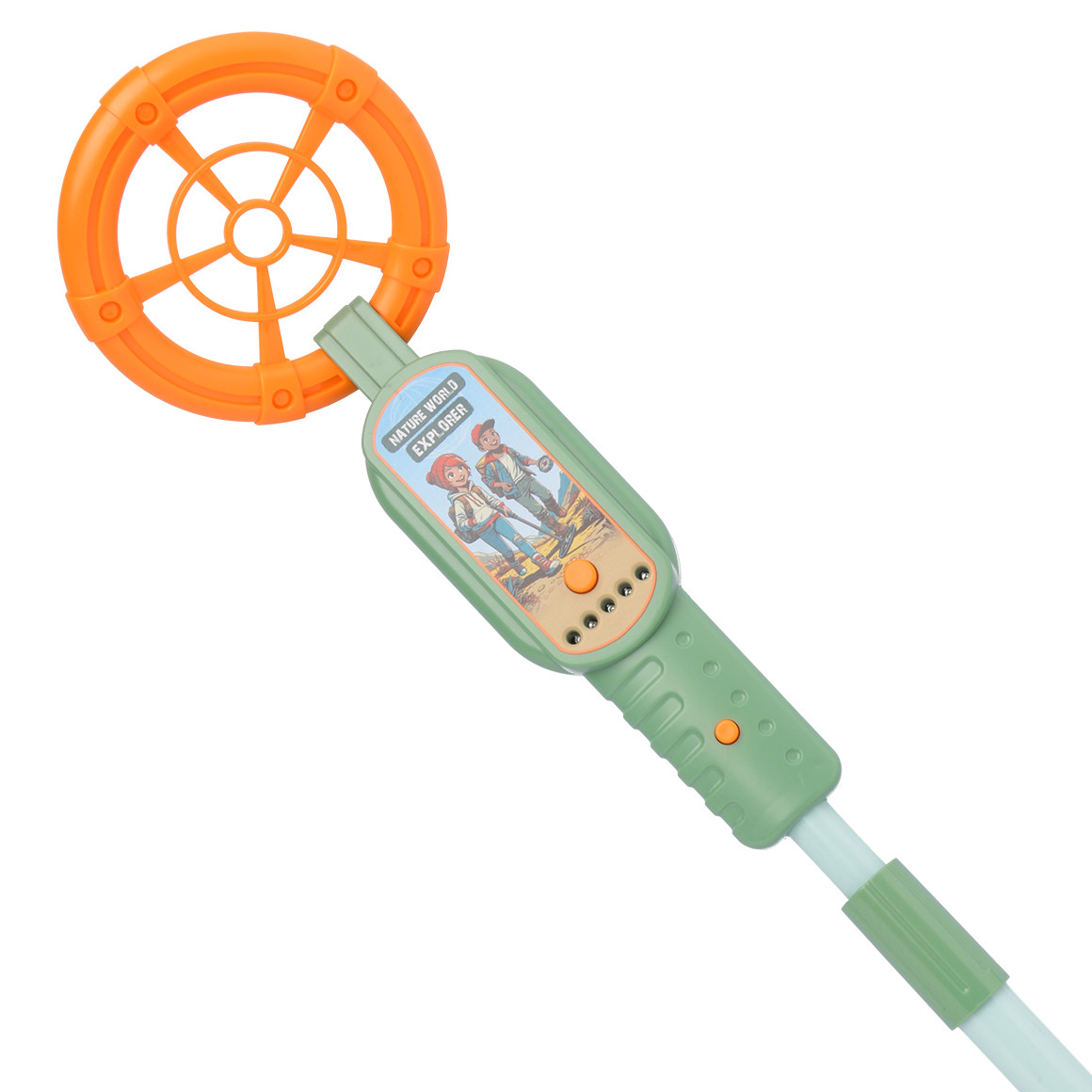 Simba Metalldetektor mit Licht und Sound orange / oliv
