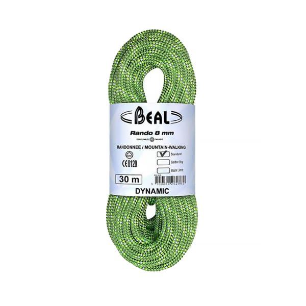 Corde alpinisme BEAL RANDO 8MM x 30M