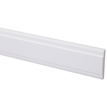Koplat MDF klassiek wit gegrond 12x68mm 270cm