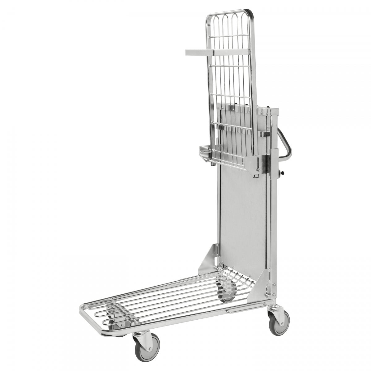 Kongamek winkelwagen met 2 verstelbare planken, 965x520x1100mm, rubber, draagvermogen 300kg, zonder remmen