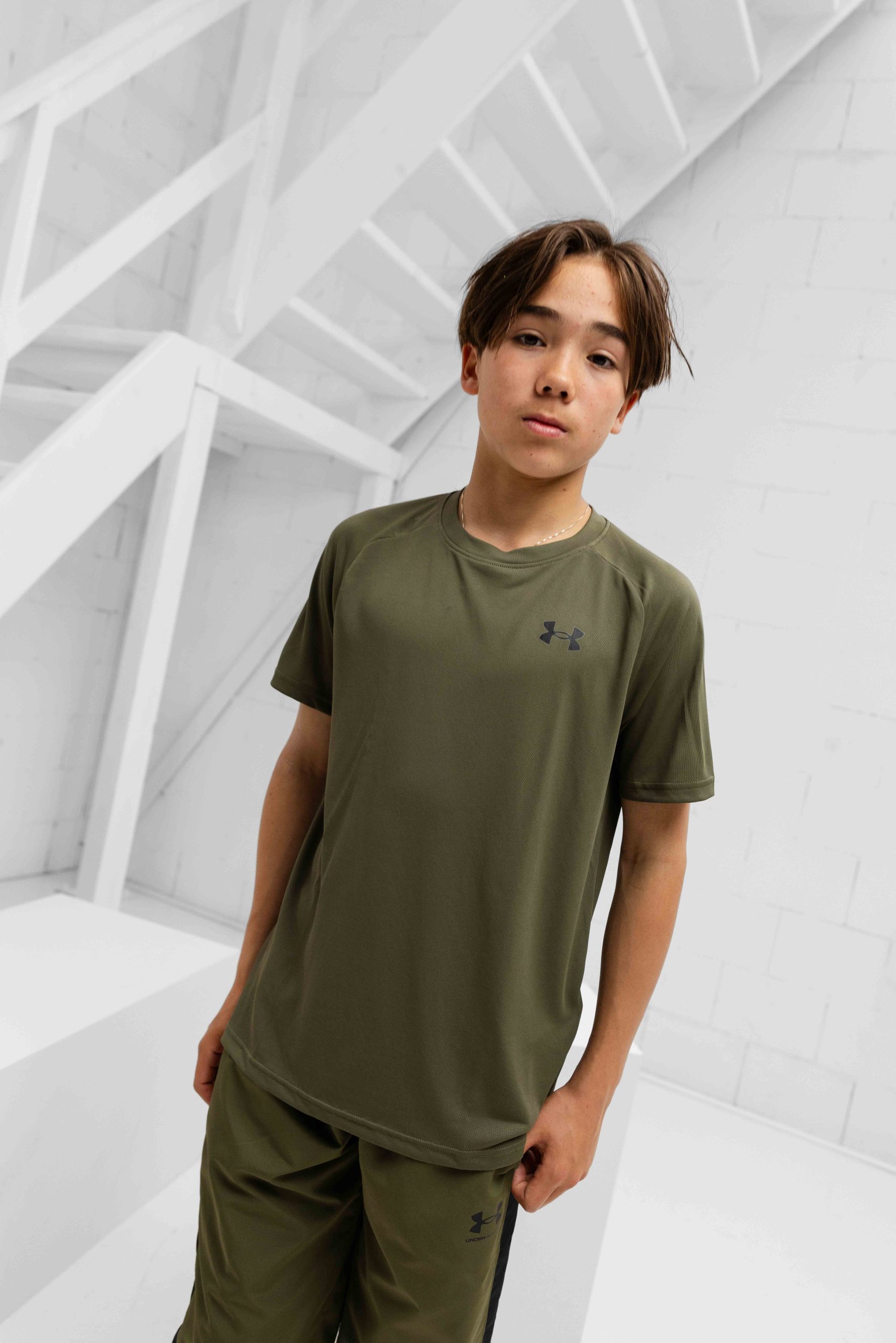 Under Armour Tech 2.0 T-Shirt Kids Donkergroen