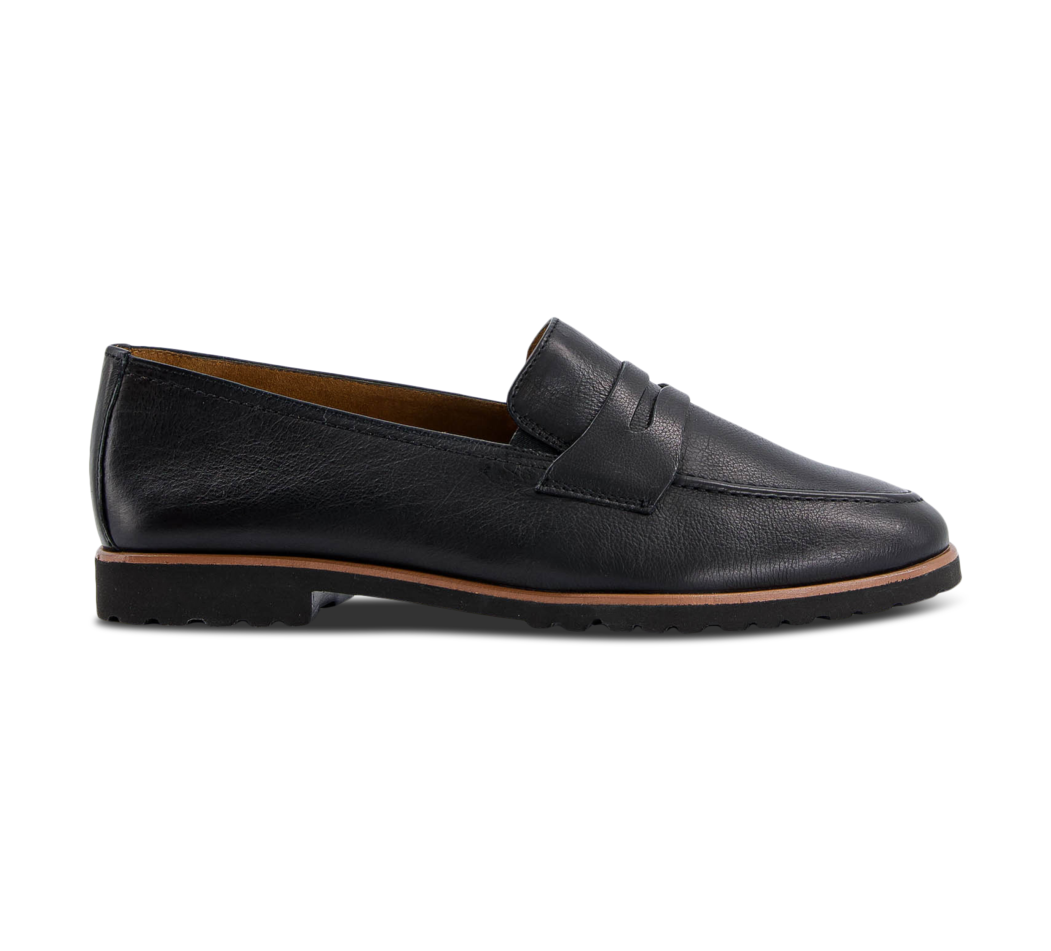 Paul Green Mocassins ungefüttert schwarz