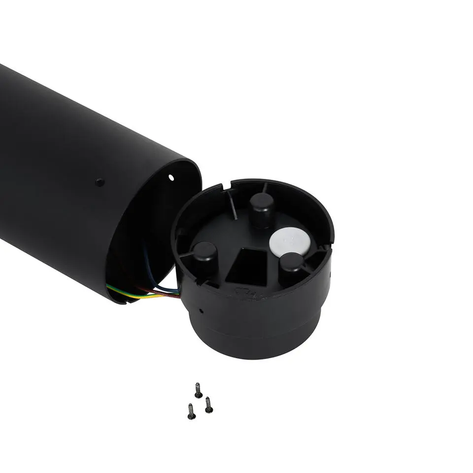 Qazqa staande buitenlampen huma zwart e27