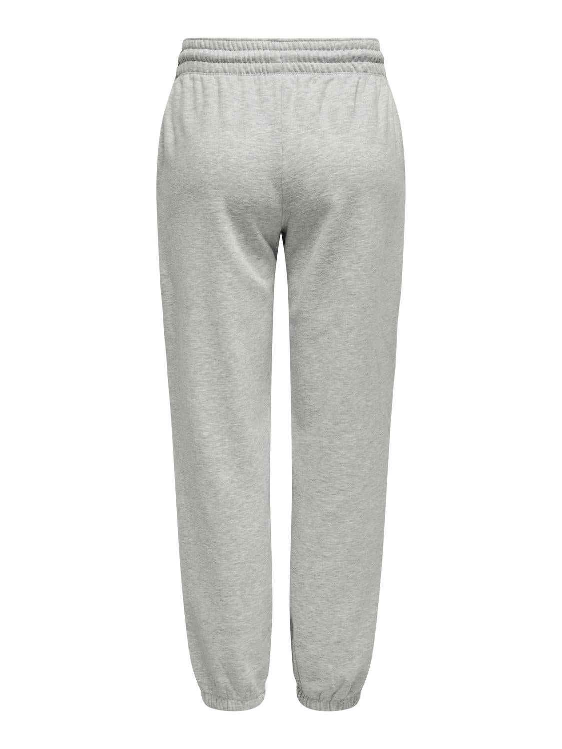 JDYSALLY Mittlere Taille Locker geschnitten Jogginghose Light Grey Melange