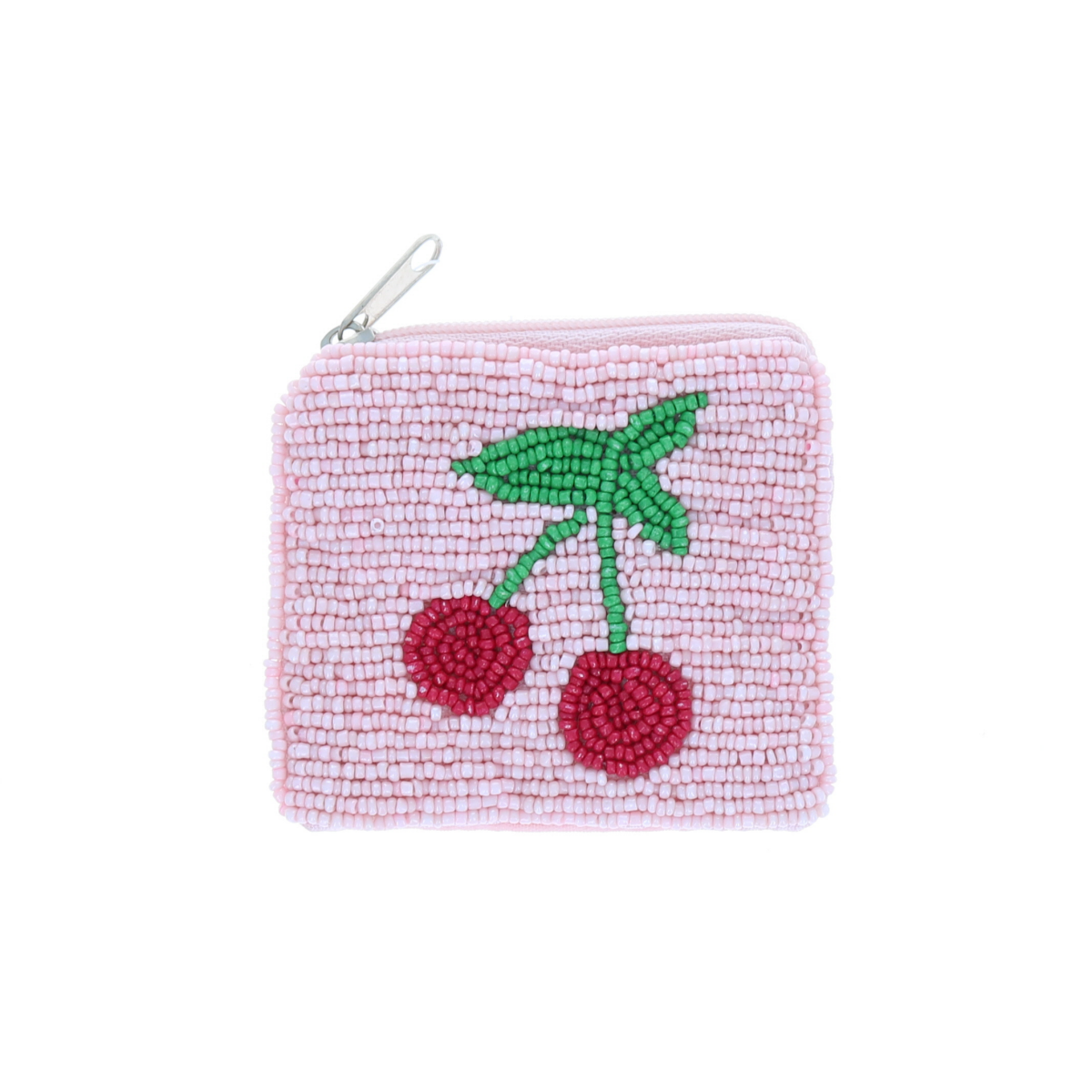 Porte-monnaie cerise à perles Pondie Chérie