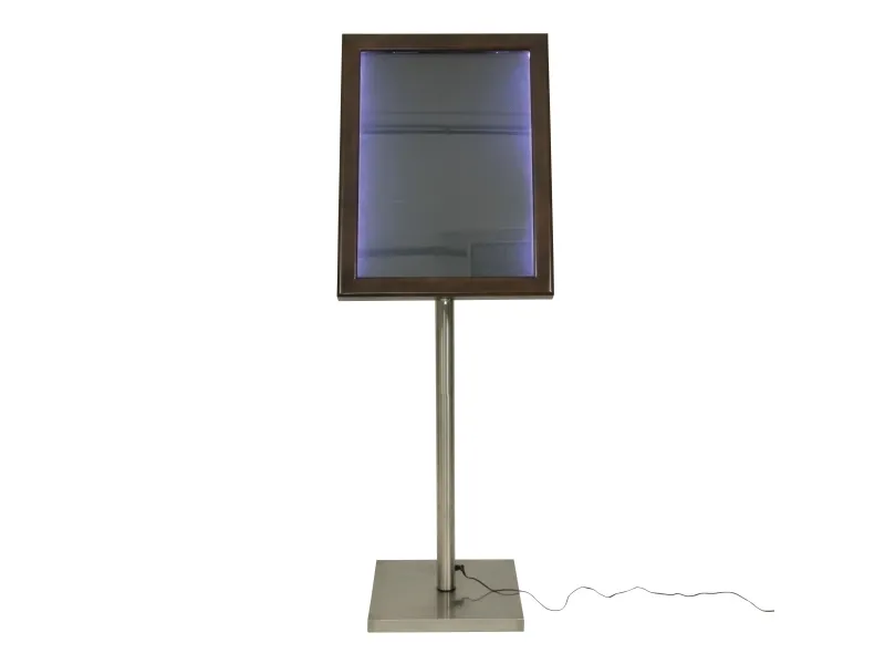 Securit® CLASSIC informationsdisplay i mørkebrun