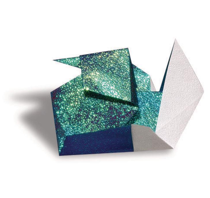 Faltblätter Irisierende Punktprägung MehrfarbigIrisierendes Origami Papier