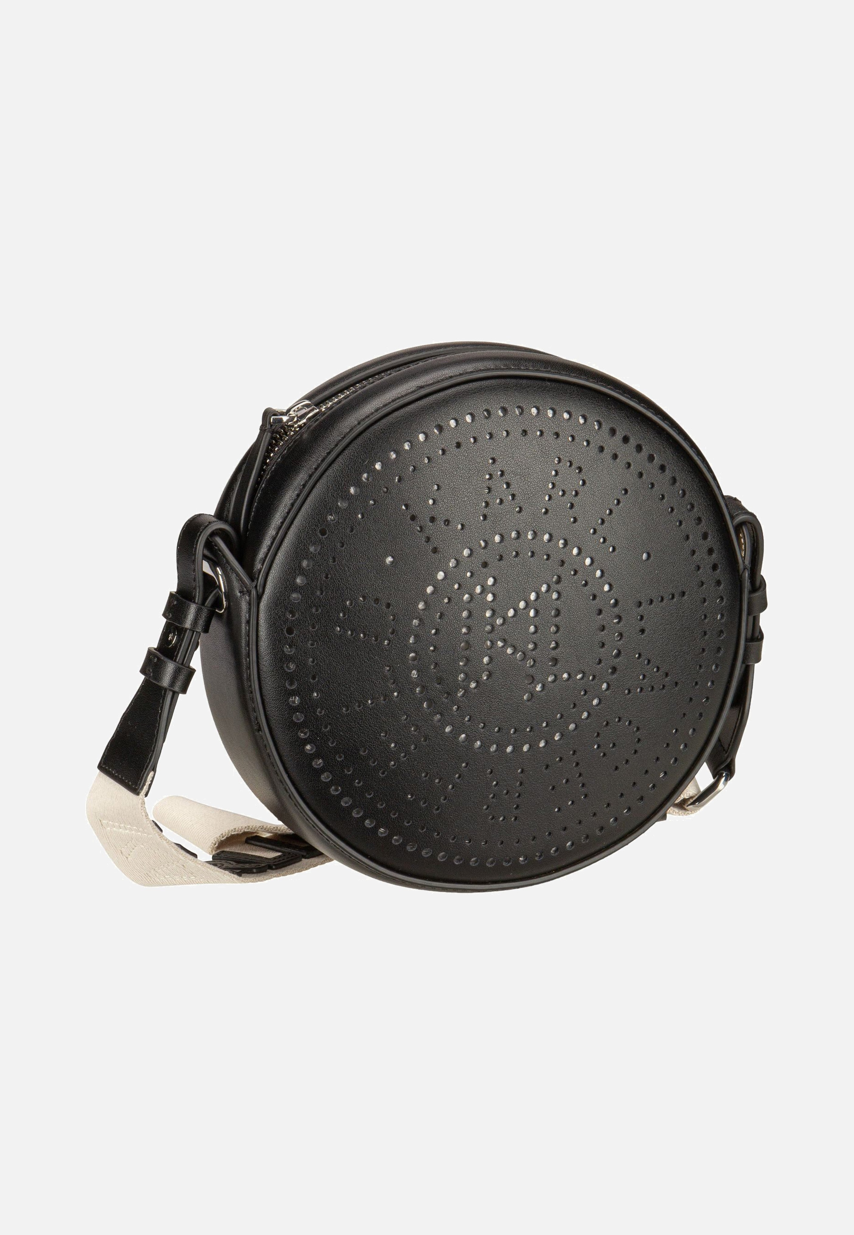 K/Circle Round CB  Perforated Black - Crossbody Bag