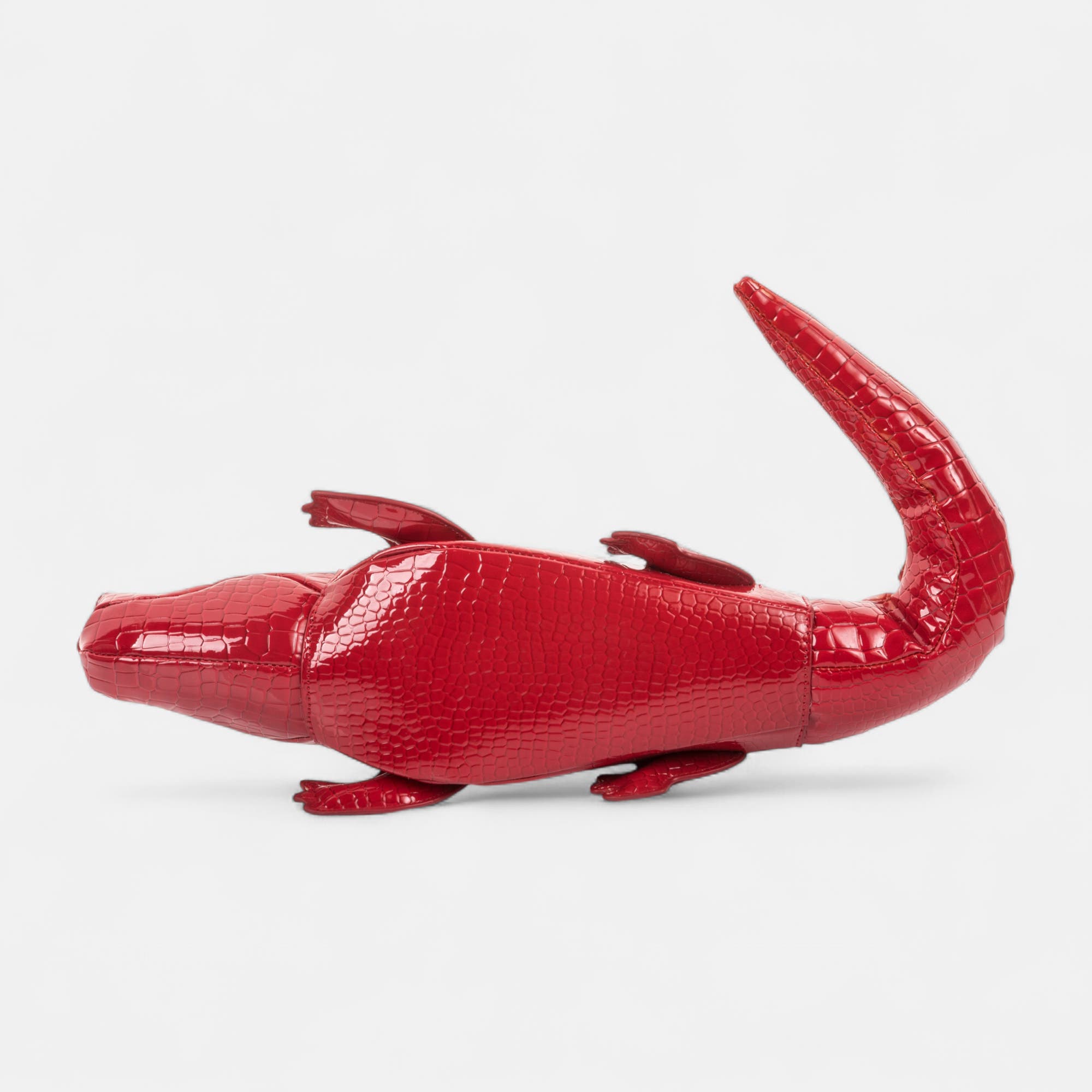 Sac à main crocodile rouge
