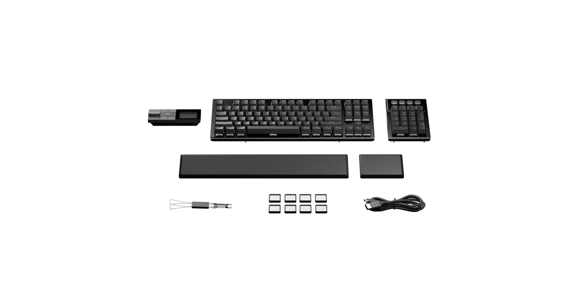 be quiet!Dark Mount Silent Linear, gaming toetsenbord  (Zwart, US lay-out, be quiet! Silent Linear, ARGB, PBT double-shot Keycaps, Media Dock)