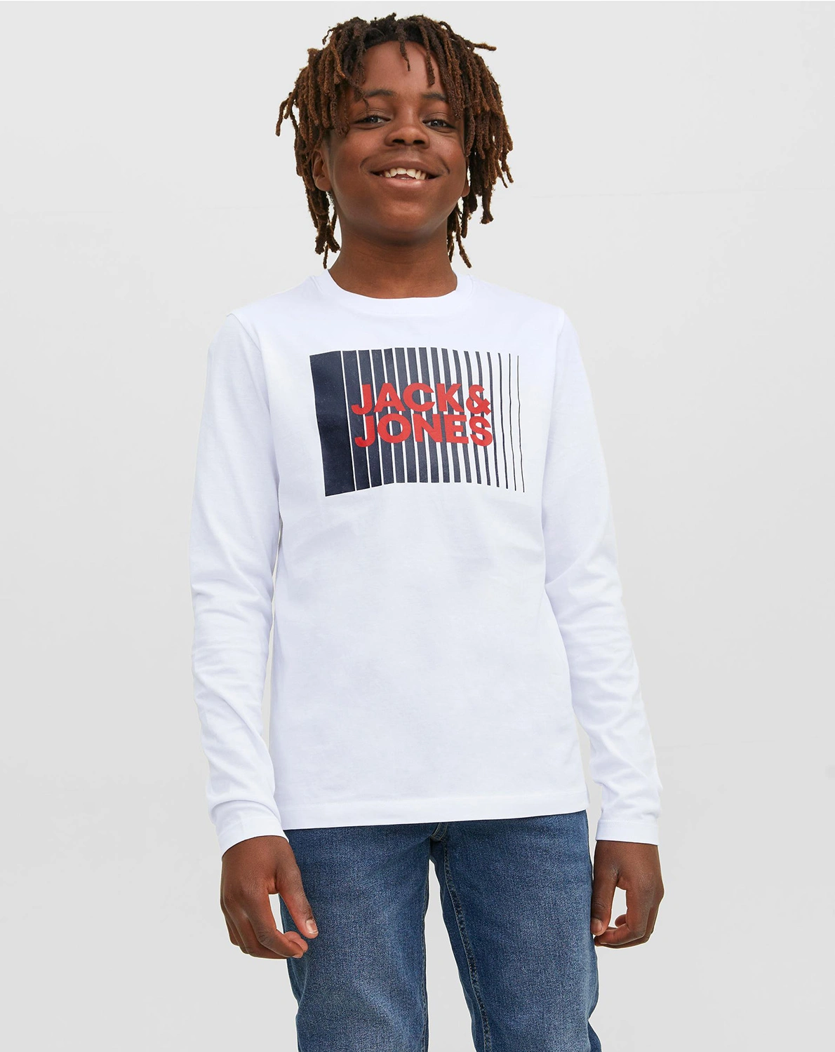 Langarmshirt LOGO in white