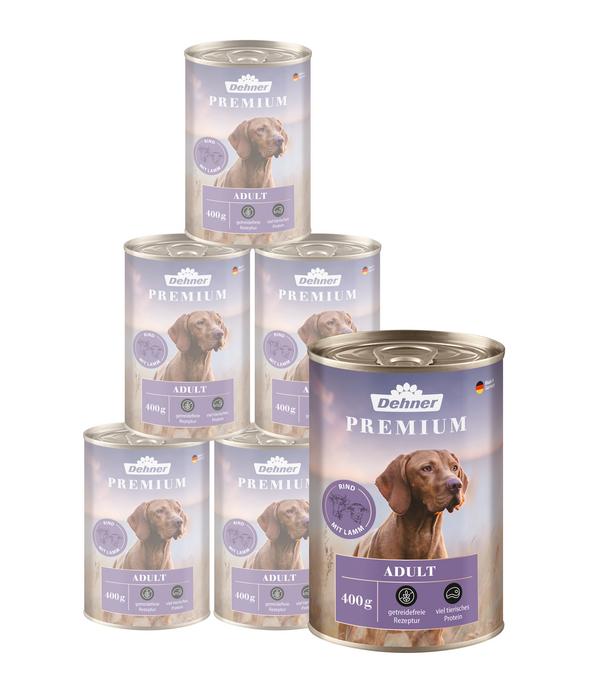 Dehner Premium Nassfutter für Hunde Adult