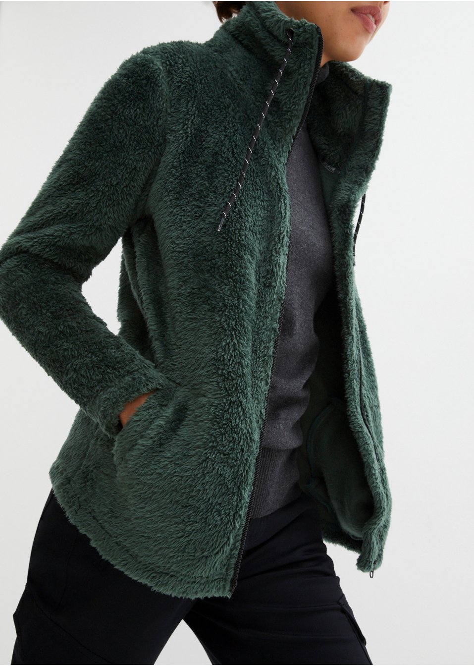 Veste en polaire douillette, coupe confortable